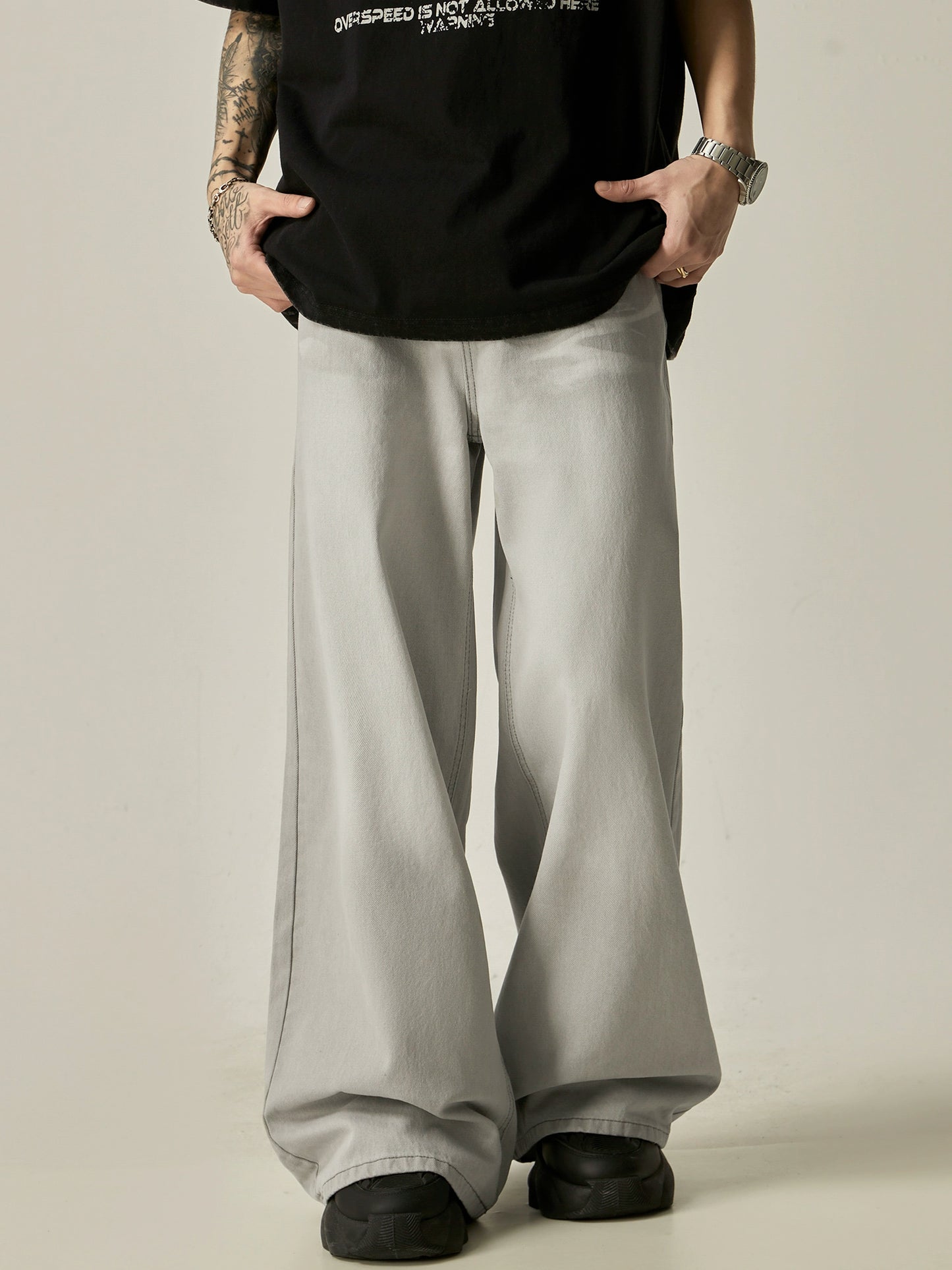 BAGGY CREMES JEANS