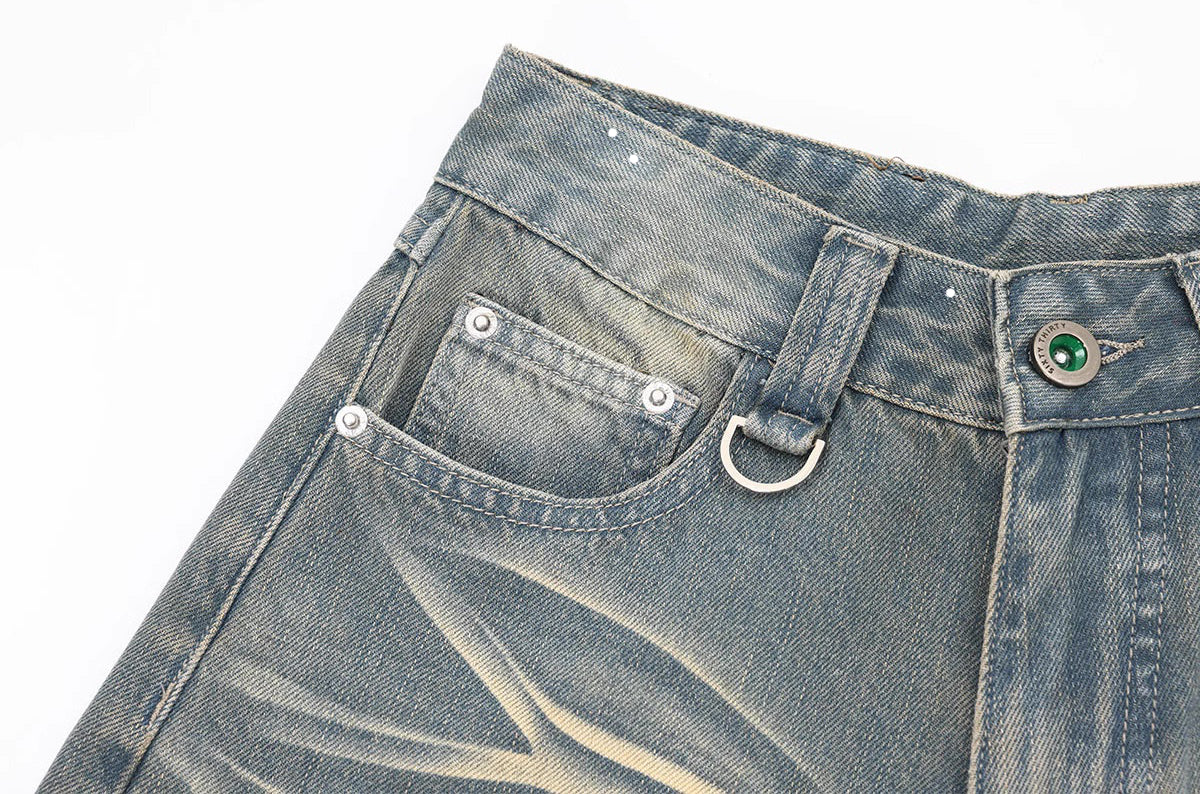 American Vintage Wide Leg Jorts Short Jeans