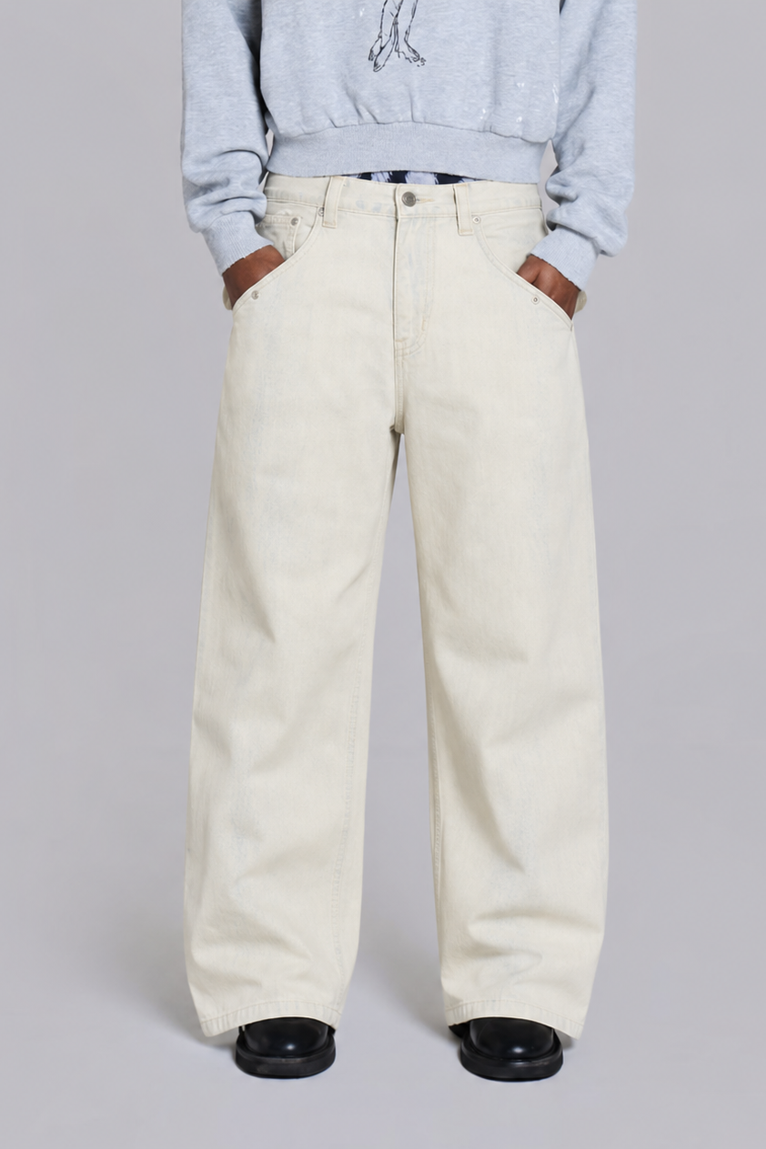 BAGGY CREMES JEANS